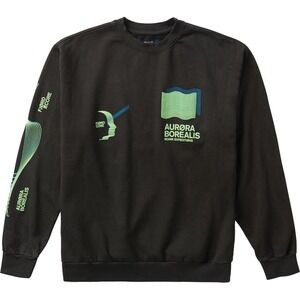 Roark Expeditions Aurora Borealis Graphic Crewneck Sweatshirt Men's Size S